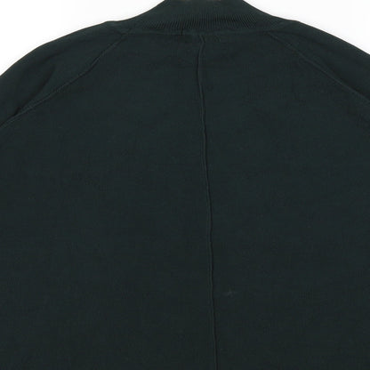 Brand and care label for Next women’s green knit jumper, size UK 8