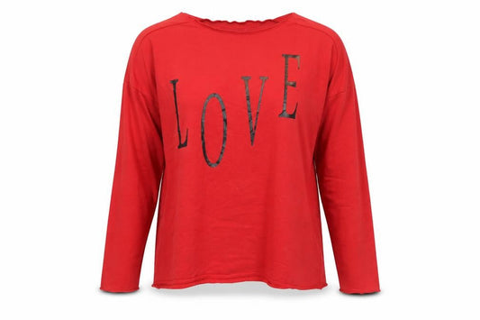 MANILLA Womens Red   Pullover Sweatshirt Size M