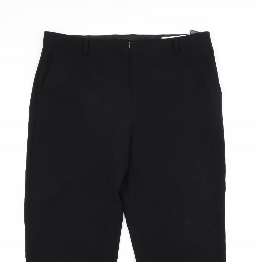 Marks and Spencer Womens Black   Trousers  Size 14 L26 in
