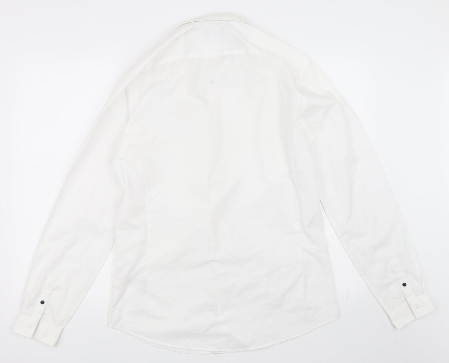 New Look Mens White    Button-Up Size M