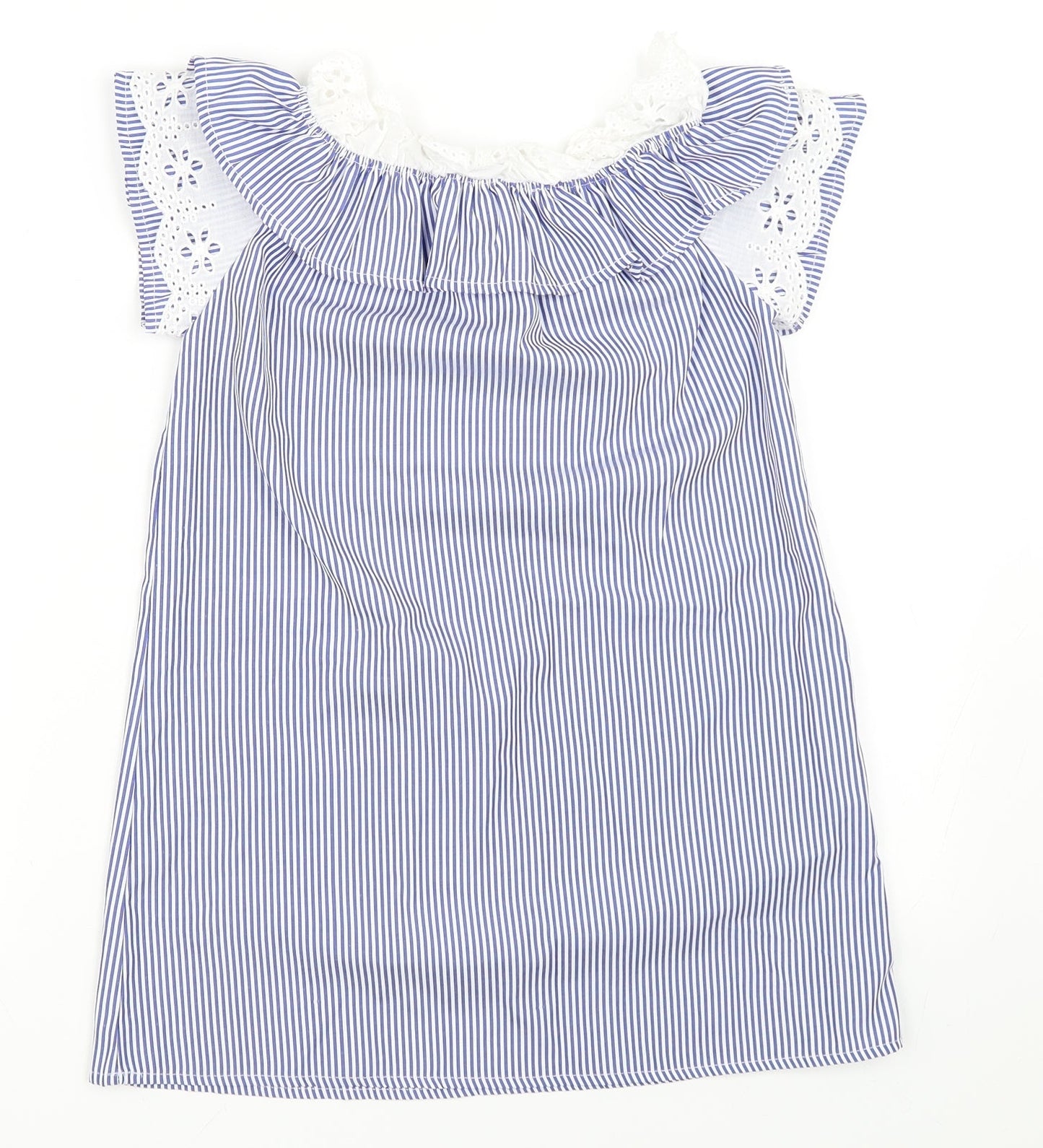 Boohoo Girls Blue Striped  Shift  Size 8 Years