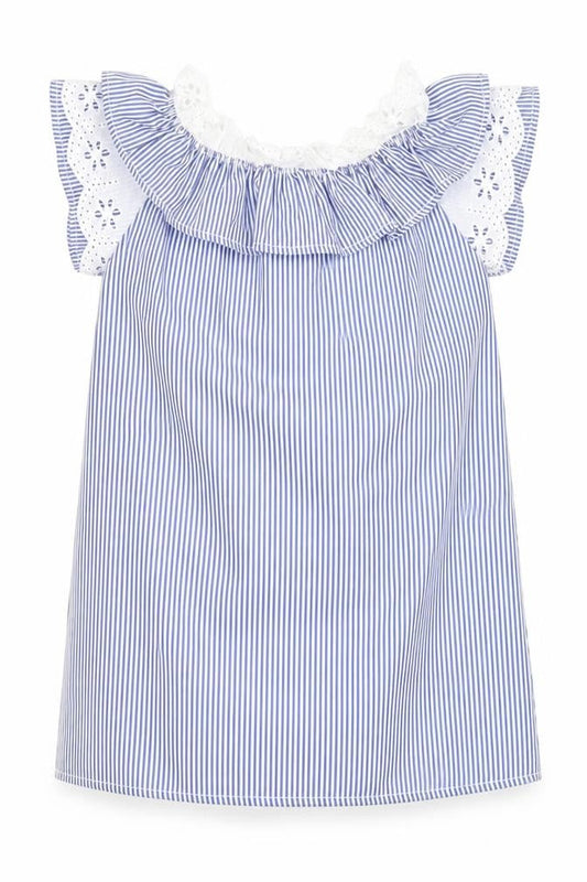 Boohoo Girls Blue Striped  Shift  Size 8 Years
