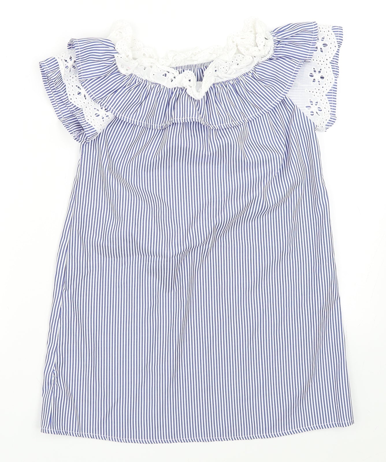 Boohoo Girls Blue Striped  Shift  Size 8 Years