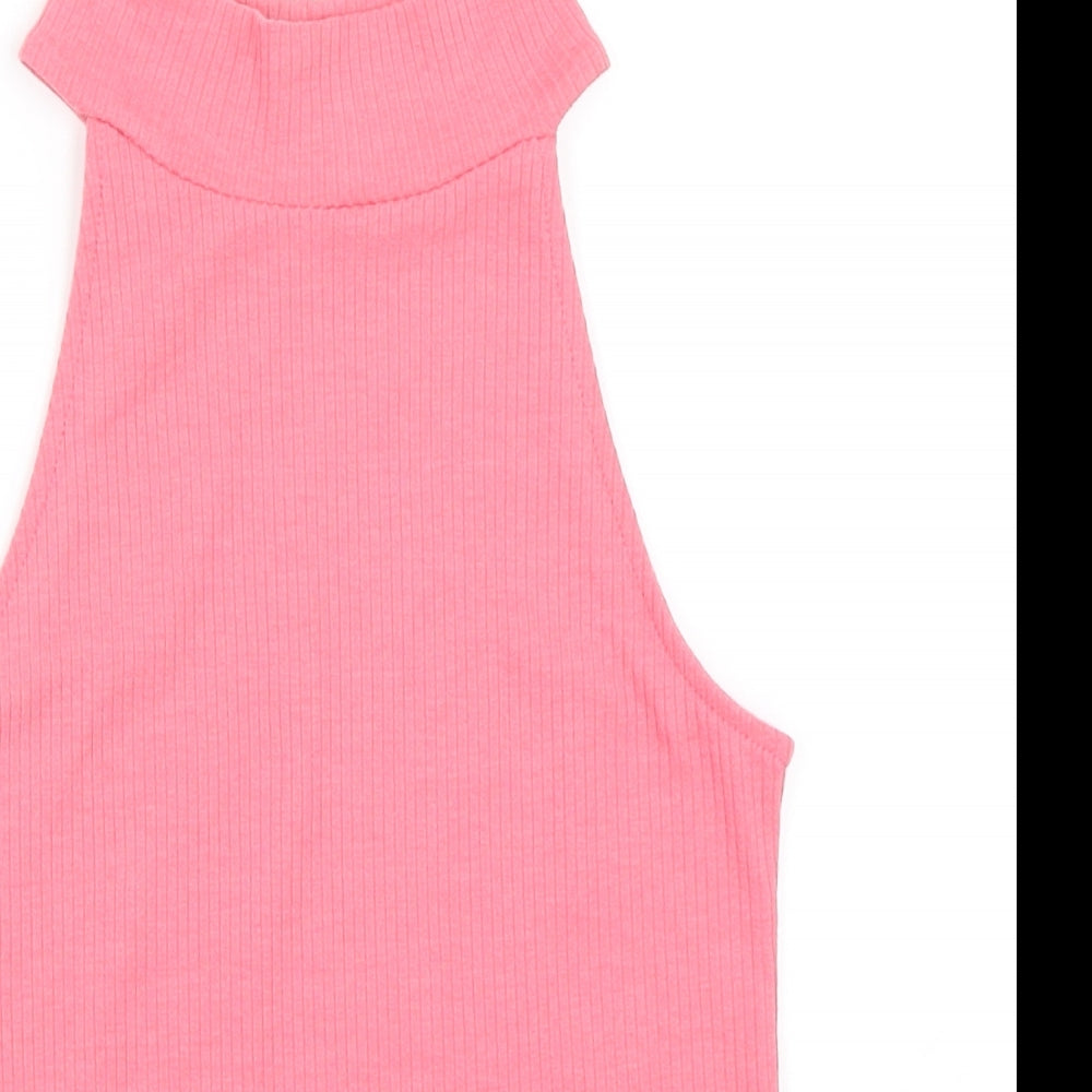 Pink Woman Womens Pink   Basic Tank Size S