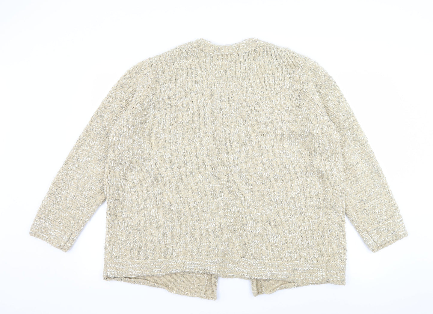 Wardrobe Womens Beige  Knit Cardigan Jumper Size 20