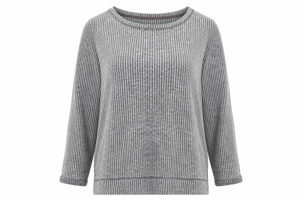 H&M Womens Grey  Jersey Pullover Sweatshirt Size M