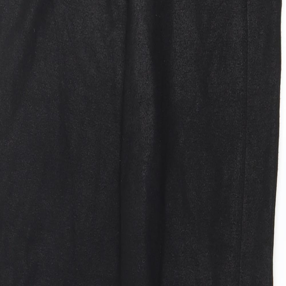River Island Womens Black  Jersey Pedal Pusher Leggings Size 8 L25 in