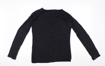 Back view of L.O.G.G women’s blue jumper, size S