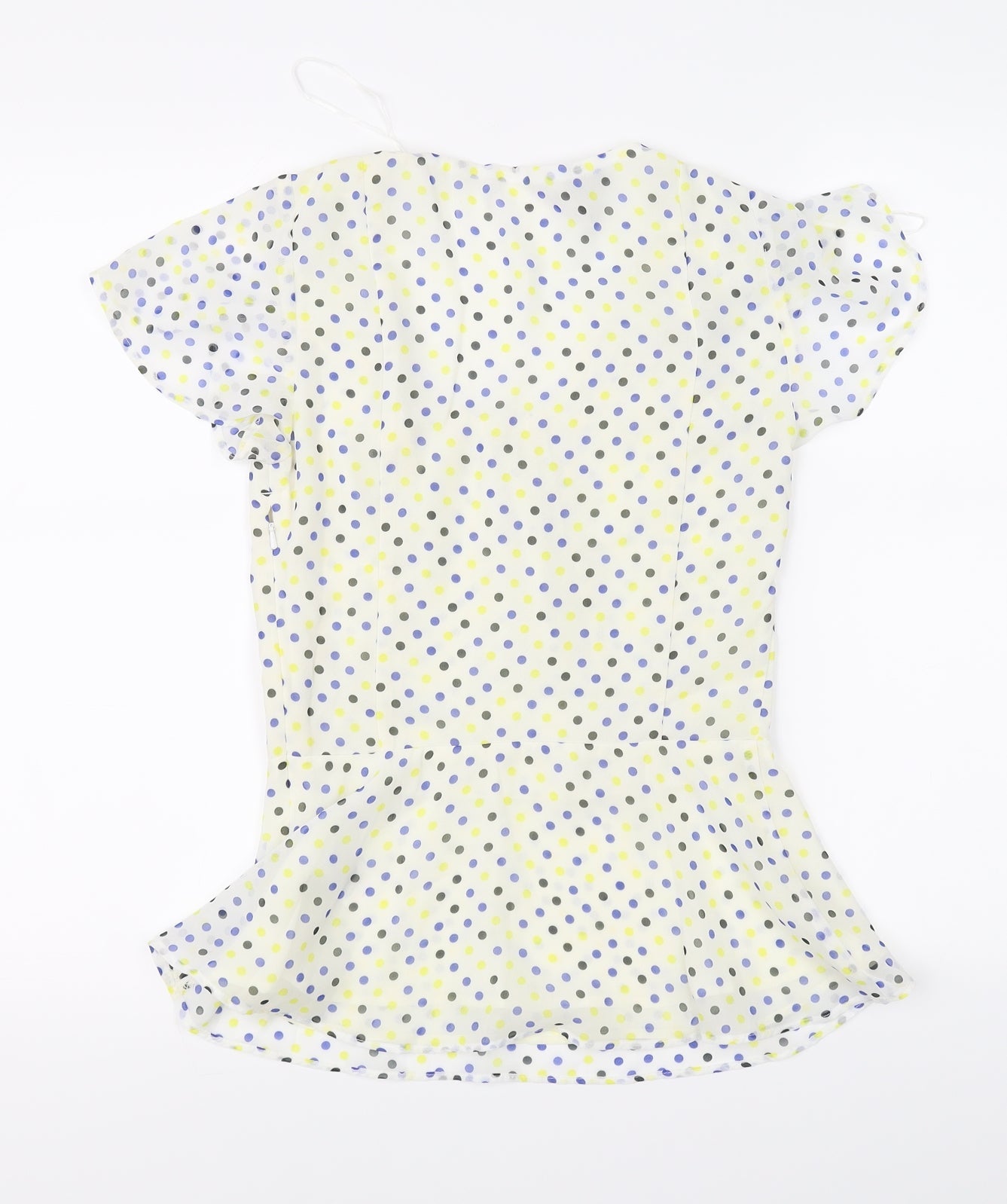 Pepperberry Womens Ivory Polka Dot  Basic Blouse Size 8