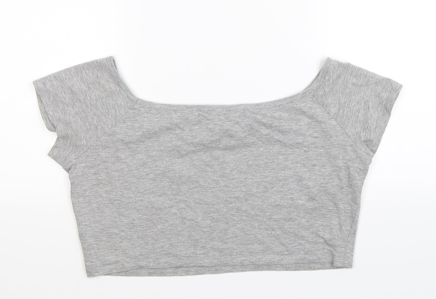 Atmosphere Womens Grey   Cropped T-Shirt Size 16