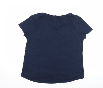 Back view of Next women’s blue basic t-shirt, size M