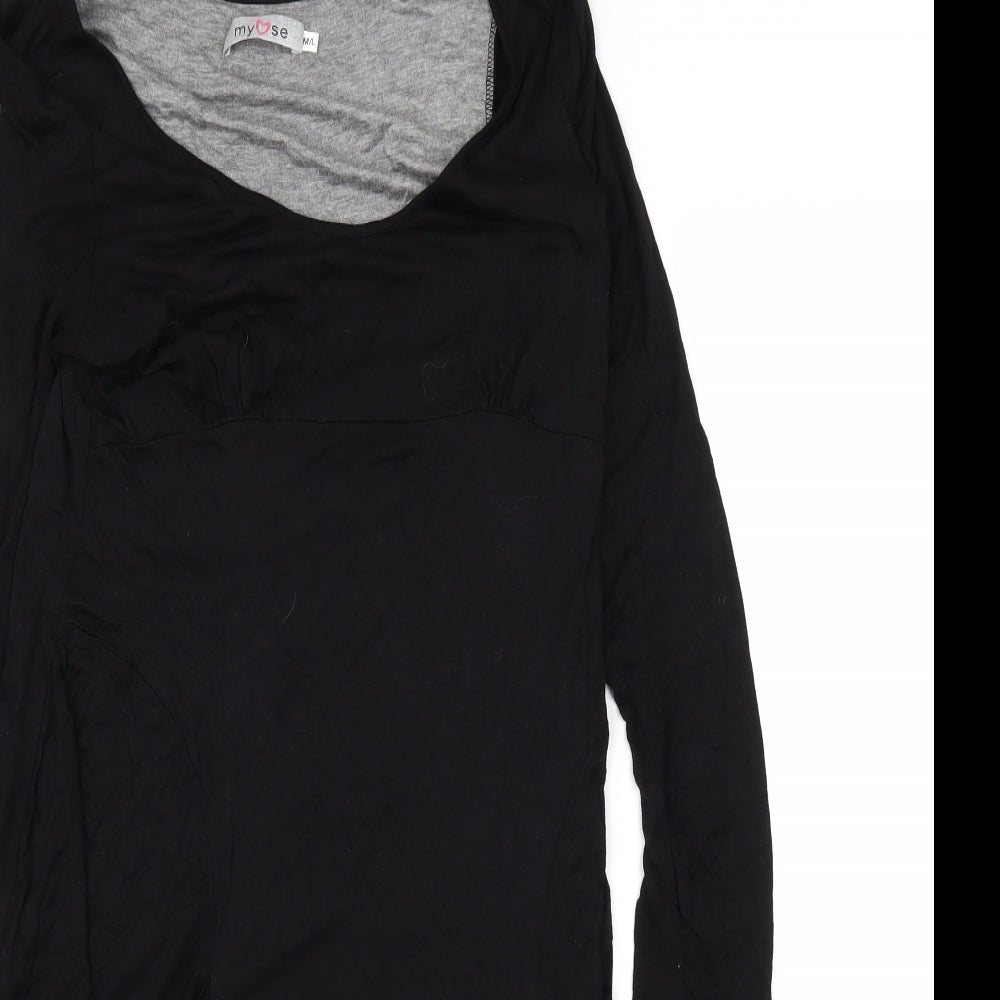 Myself Womens Black   A-Line  Size M
