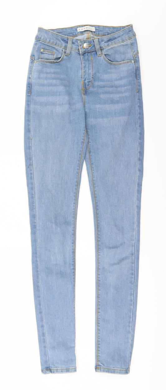 DenimCo Womens Blue   Skinny Jeans Size 8 L29 in