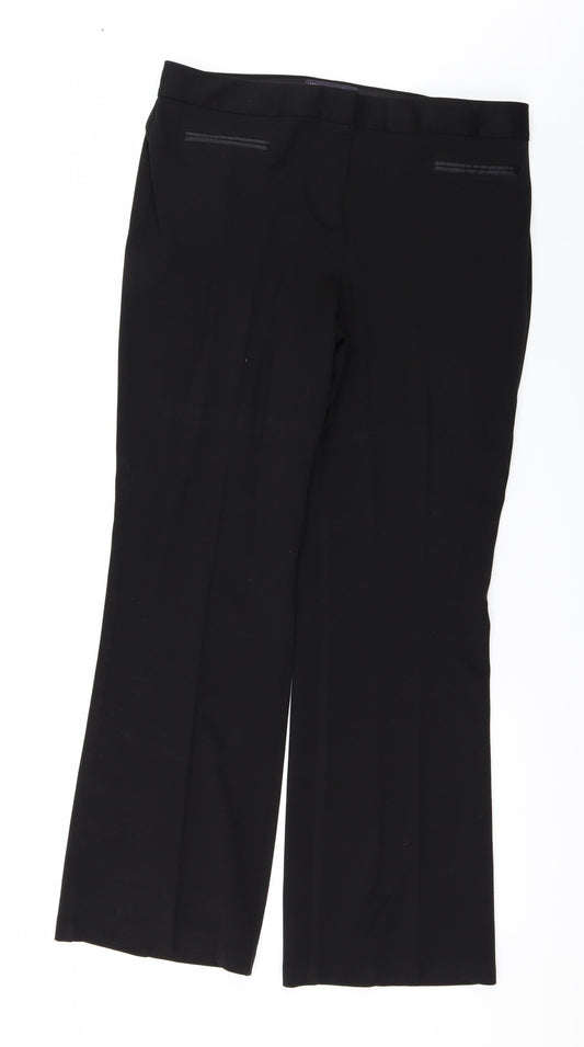 Marks and Spencer Womens Black   Trousers  Size 14 L30 in