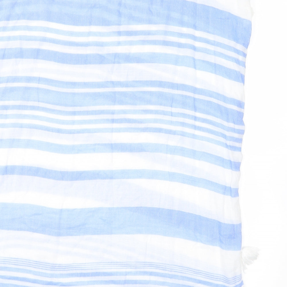 George Womens Blue Striped  Basic Blouse Size S