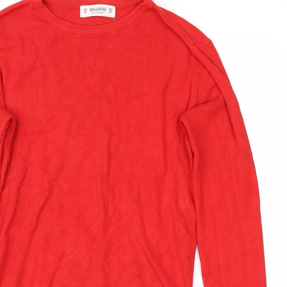 Pull&Bear Womens Red   Pullover Jumper Size M