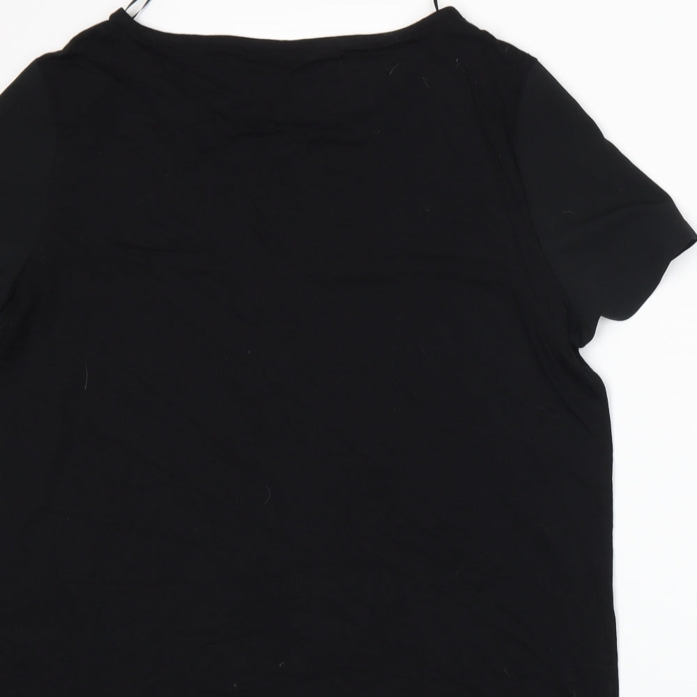 Marks and Spencer Womens Black   Basic T-Shirt Size 14