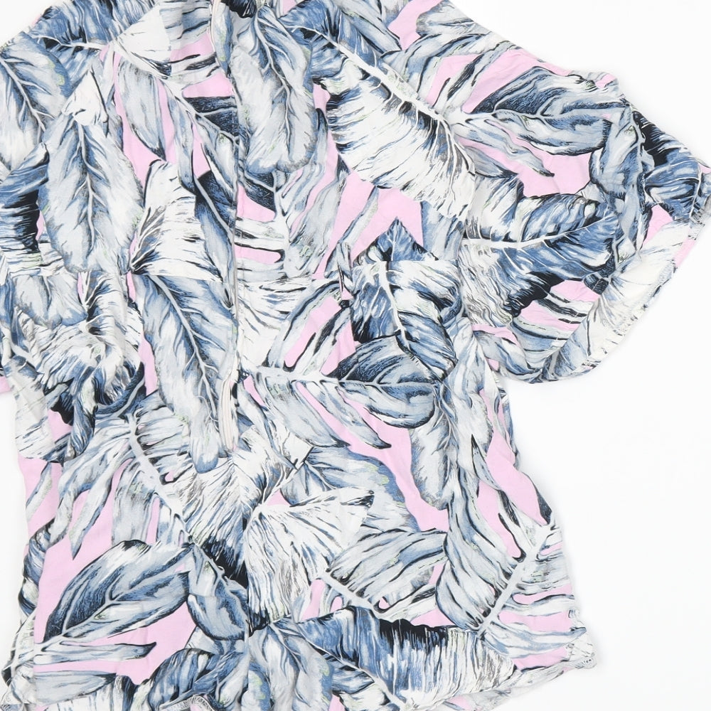 Miss Selfridge Womens Black Floral  A-Line  Size 10