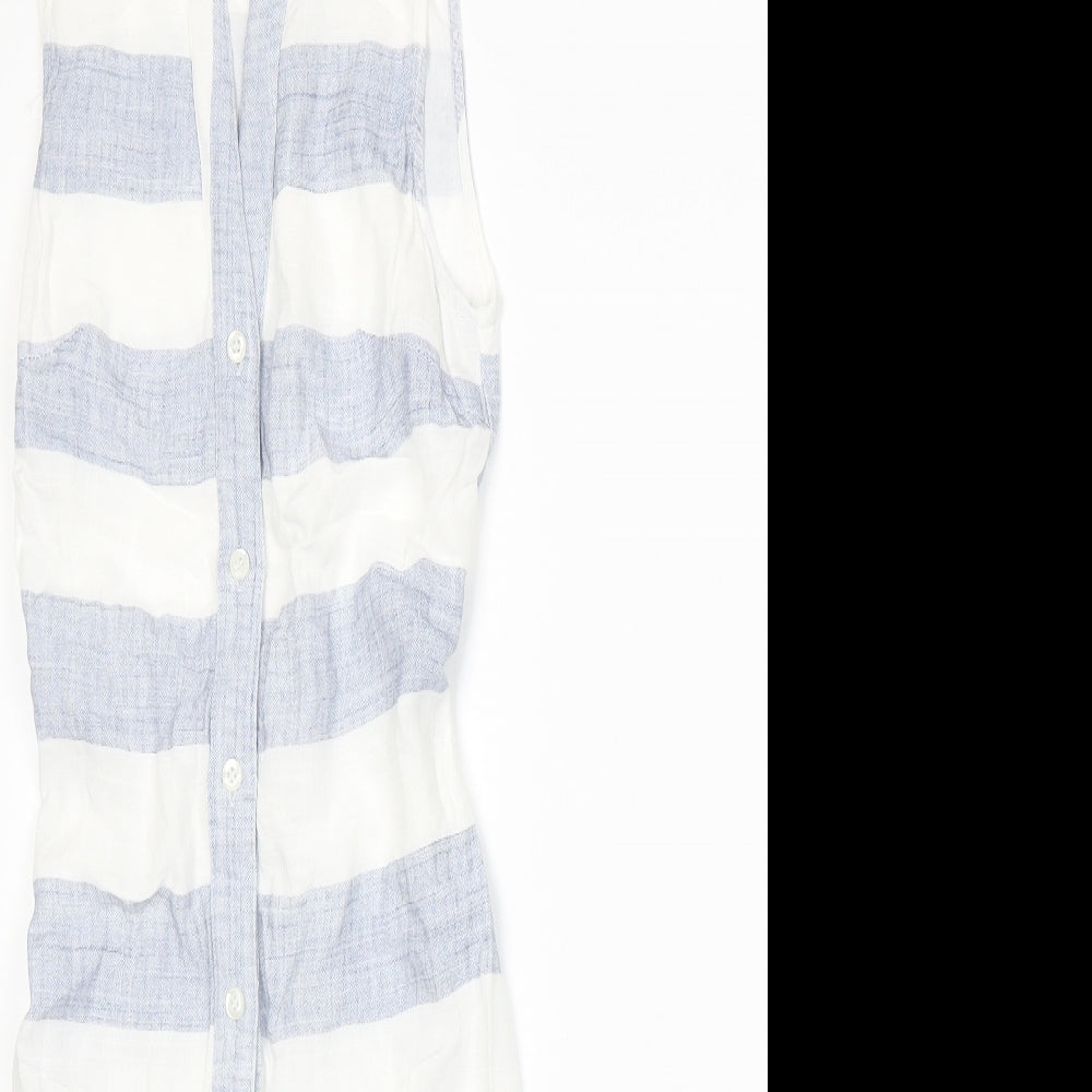 Rosebullet Womens Blue Striped  A-Line  Size 6