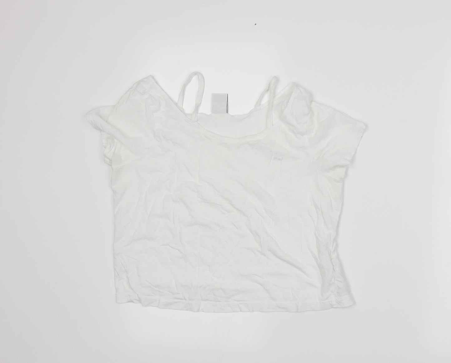 VERO MODA Womens White   Basic T-Shirt Size S