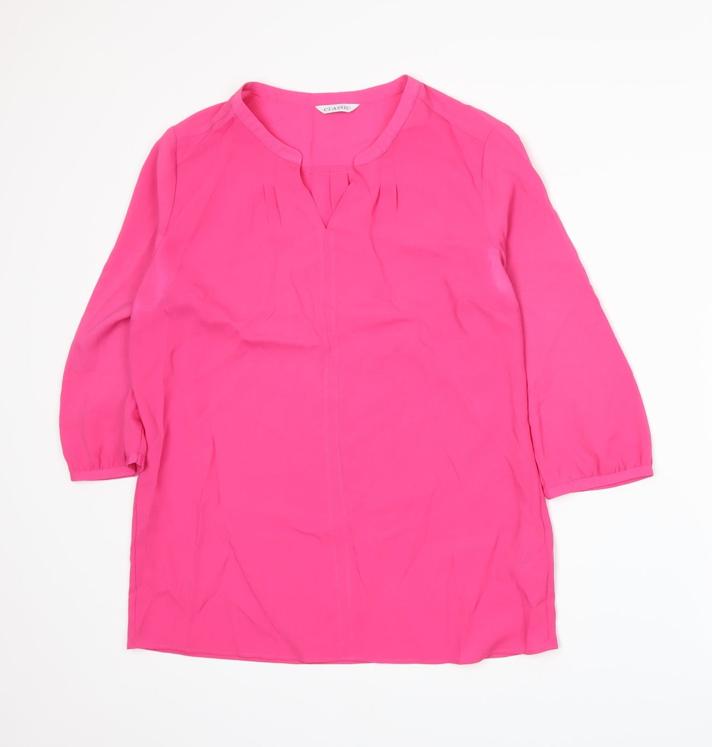 Marks and Spencer Womens Pink   Basic Blouse Size 10