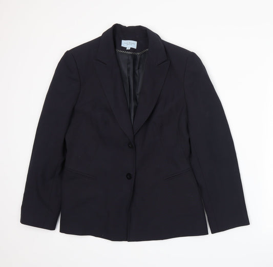Anne Brooks Womens Blue   Jacket Suit Jacket Size 12