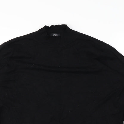 Close-up detail of F&F women’s black pullover sweatshirt, size UK 18