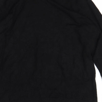 Brand and care label for F&F women’s black pullover sweatshirt, size UK 18