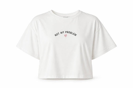 New Look Womens Silver   Cropped T-Shirt Size 6