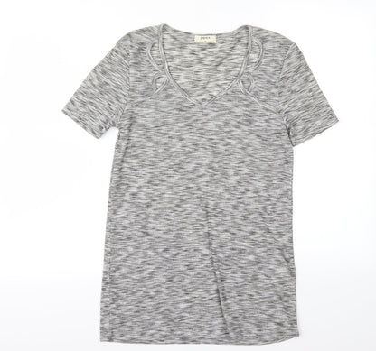 Additional front view of Papaya women’s grey basic polo, size UK 10