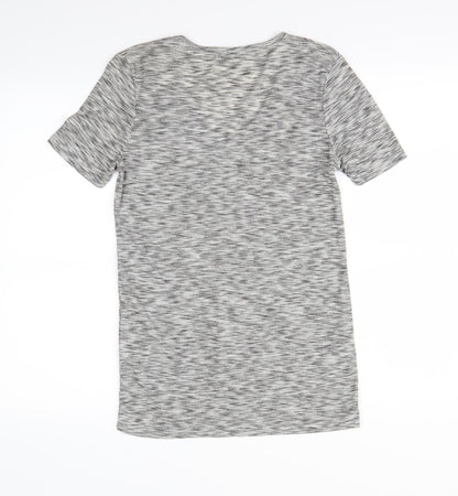 Back view of Papaya women’s grey basic polo, size UK 10