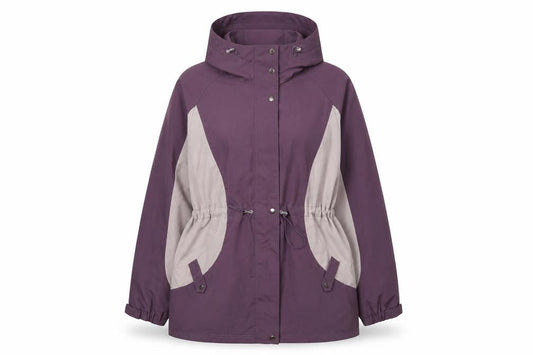 Front view of Bonmarché women’s purple jacket, size XL