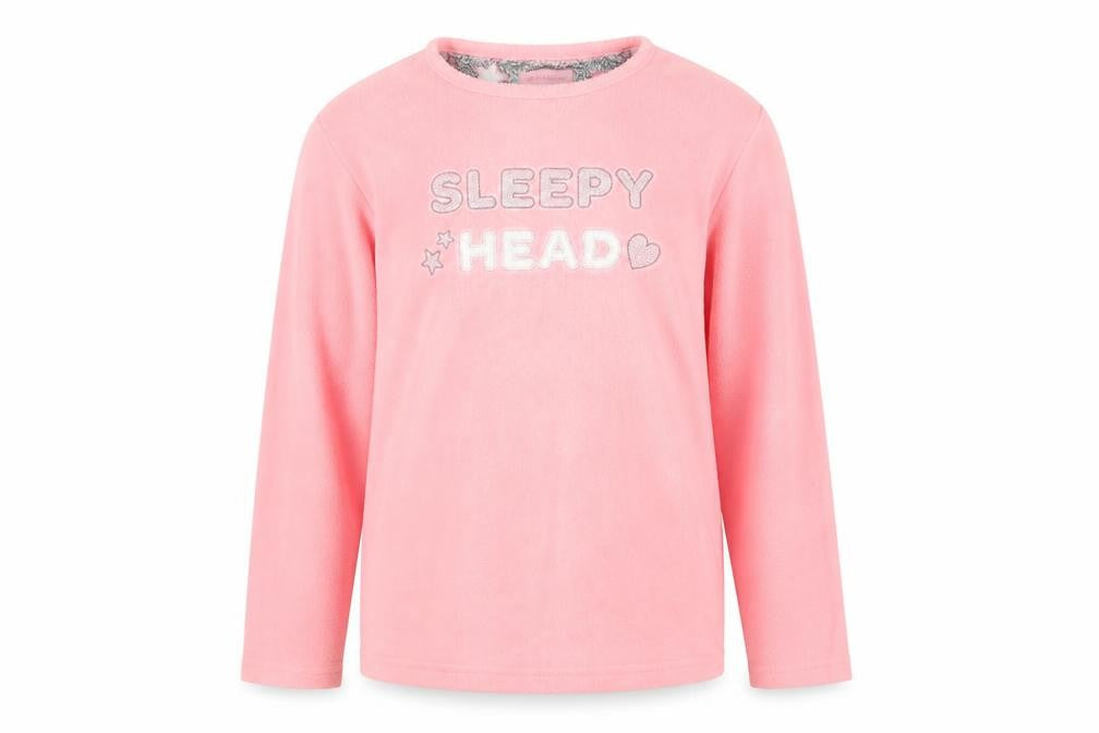 Primark Girls Pink Solid  Top Pyjama Top Size 11-12 Years  - sleepy head