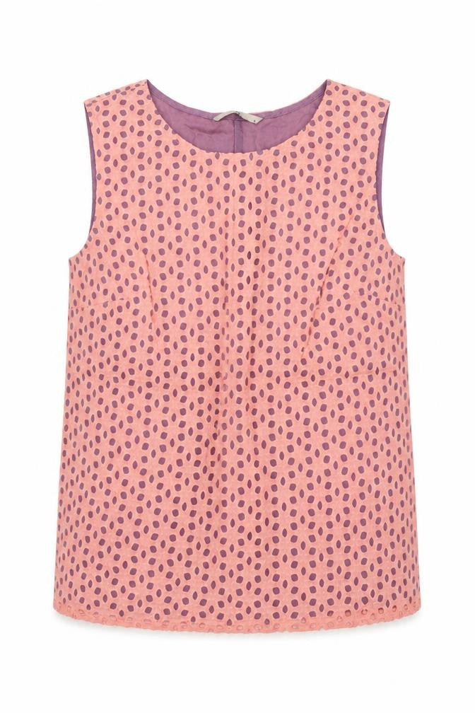 Sainsburys Womens Pink Geometric  Basic Blouse Size 8