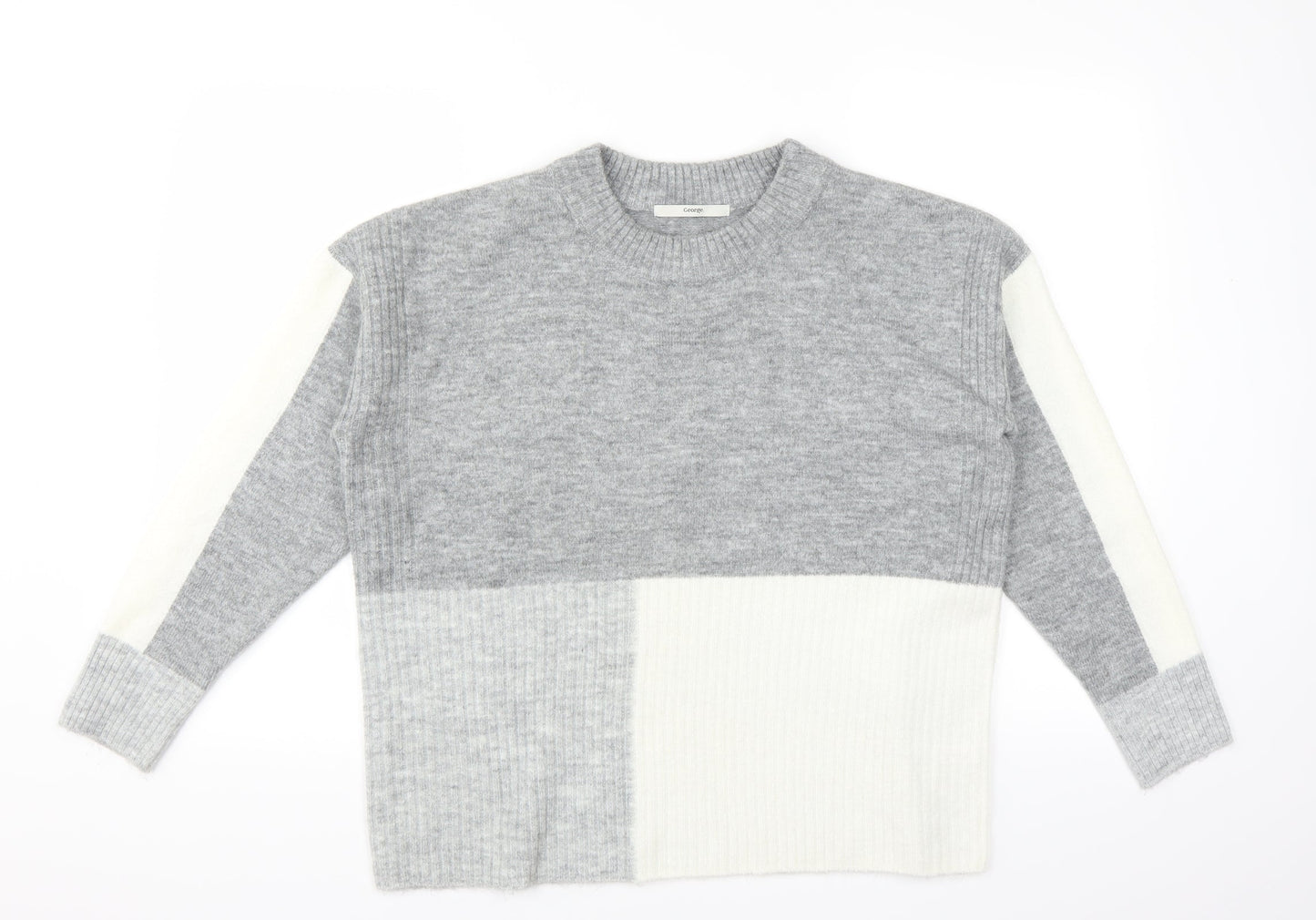 George Womens Grey   Pullover Jumper Size M