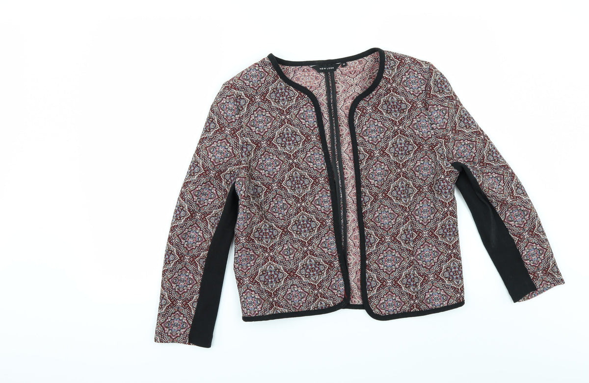 New Look Womens Multicoloured Geometric  Jacket  Size 14