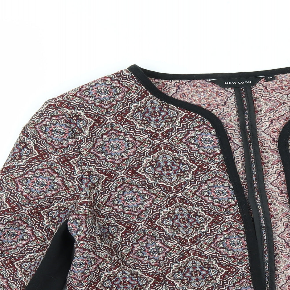 New Look Womens Multicoloured Geometric  Jacket  Size 14