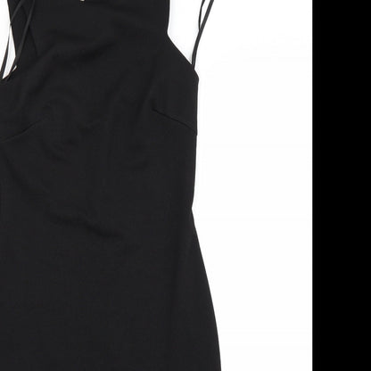 Close-up detail of Primark women’s black a-line, size UK 10