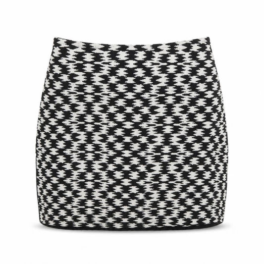 Front view of Primark women’s white mini skirt, size UK 10