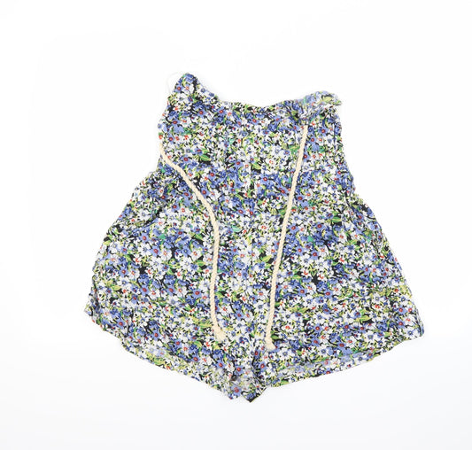 B soul Womens Multicoloured Floral  Shorts One-Piece Size S
