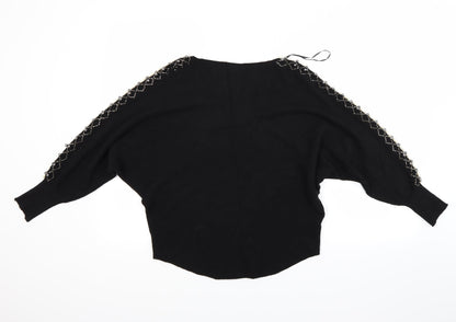 Additional front view of Finery women’s black jumper, size M