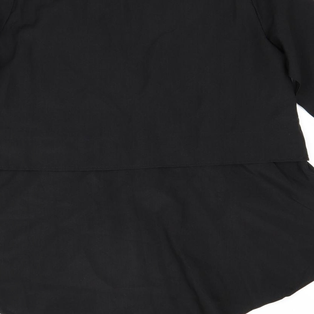 Preworn Womens Black   Basic Blouse Size L