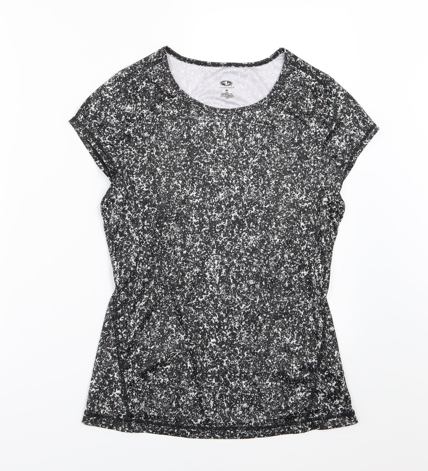 Athletic Works Womens Grey   Basic T-Shirt Size S  - Speckled