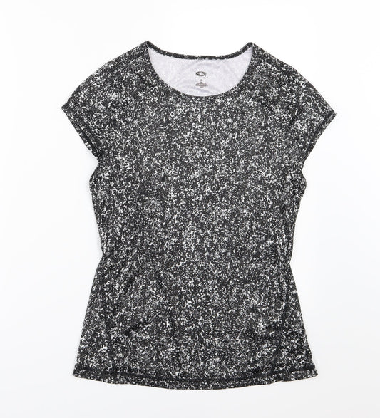 Athletic Works Womens Grey   Basic T-Shirt Size S  - Speckled