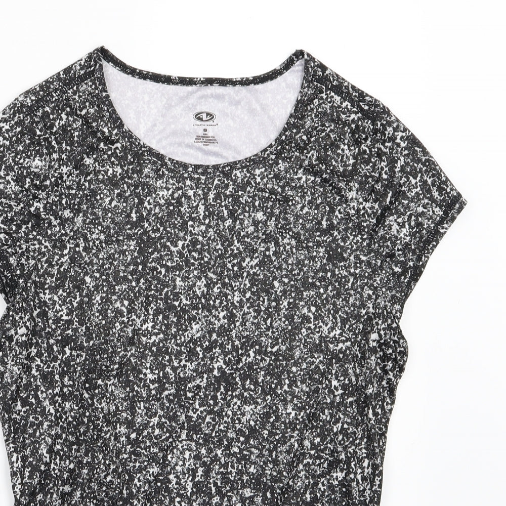 Athletic Works Womens Grey   Basic T-Shirt Size S  - Speckled