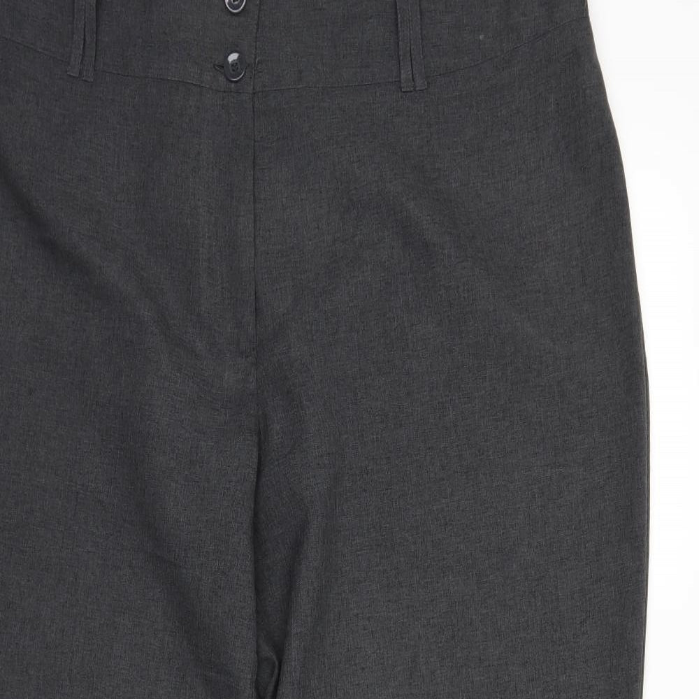 Papaya Womens Grey   Trousers  Size 24 L31 in