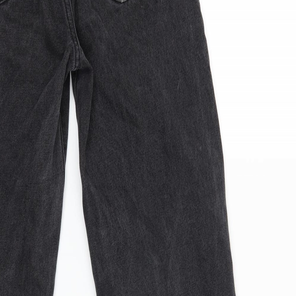 SheIn Womens Black  Denim Straight Jeans Size XS L30 in