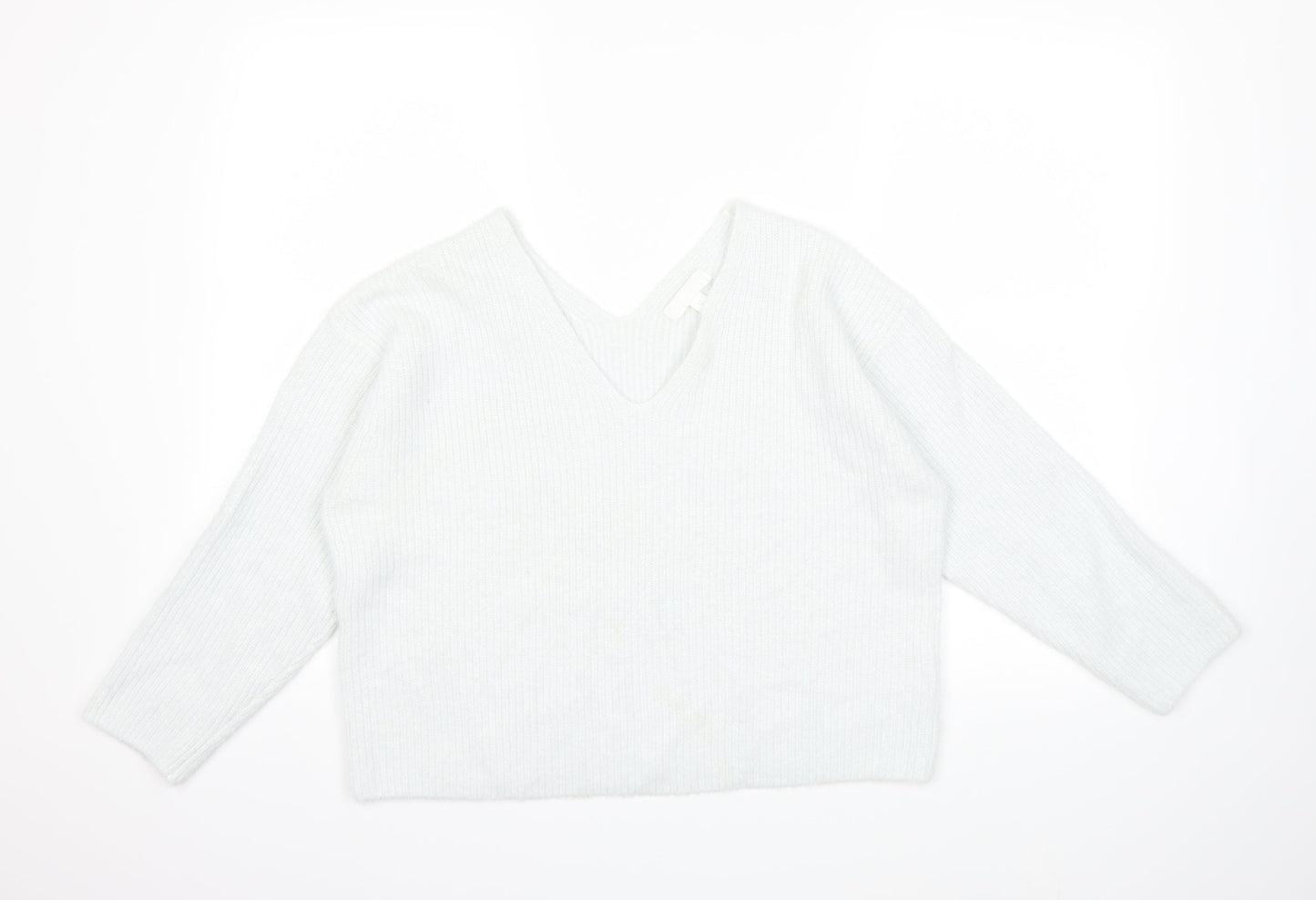 H&M Womens Blue  Knit Pullover Jumper Size M