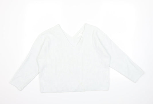 H&M Womens Blue  Knit Pullover Jumper Size M