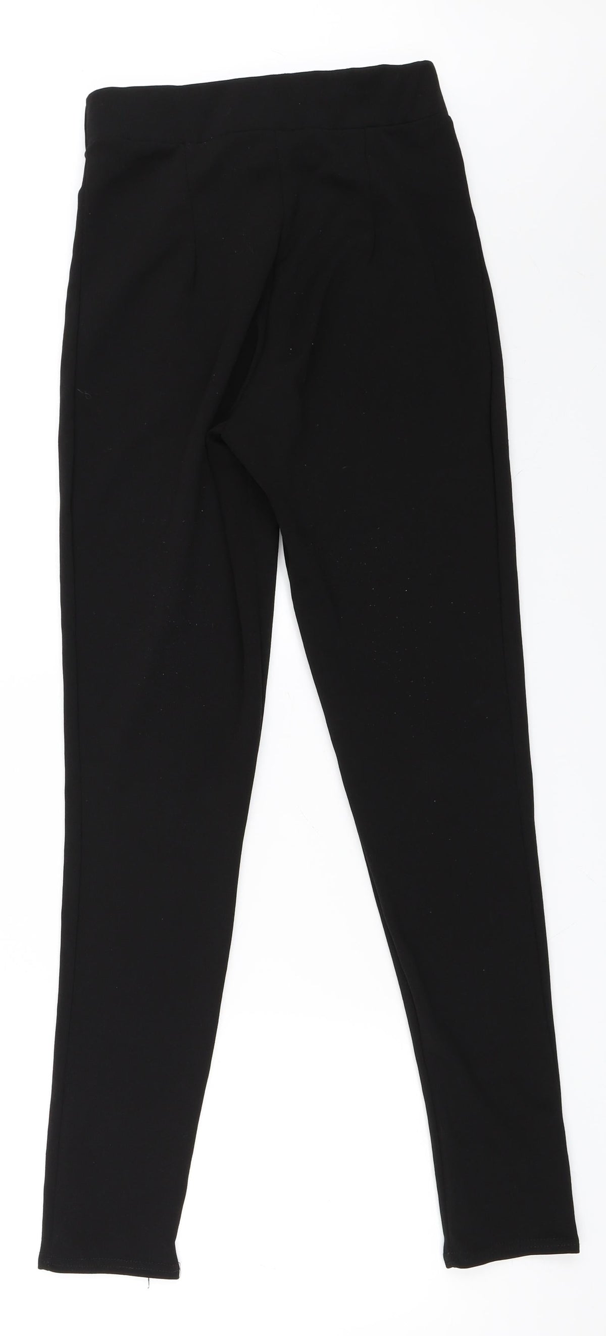 PRETTYLITTLETHING Womens Black   Carrot Trousers Size 8 L30 in